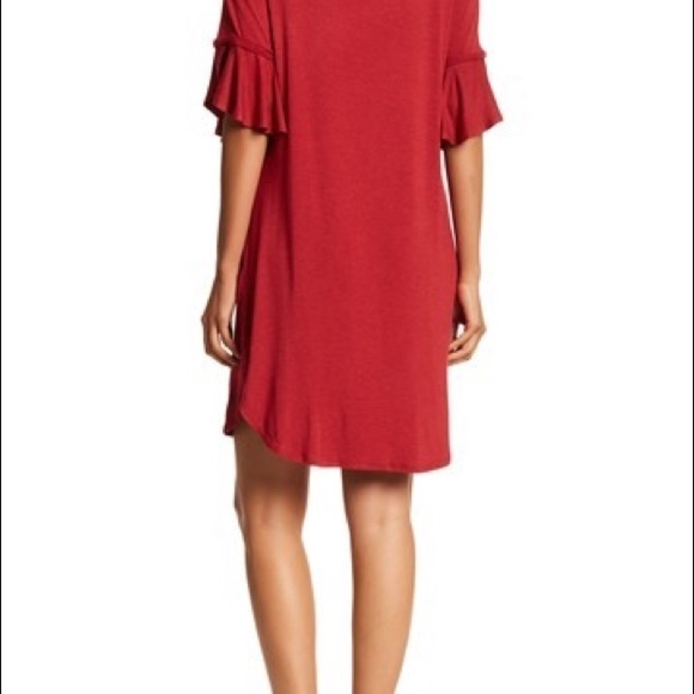 Max Studio Bell Sleeves Red Dress, Size Small, NWT - Picture 3 of 6